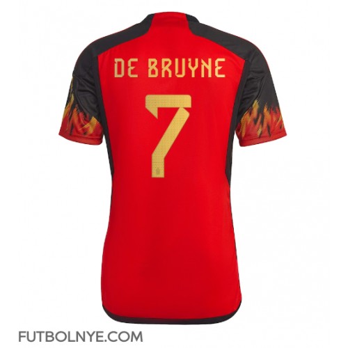 Camiseta Bélgica Kevin De Bruyne #7 Primera Equipación Mundial 2022 manga corta